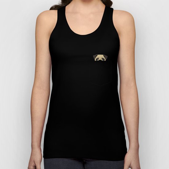 Pocket Pug Unisex Tank Top