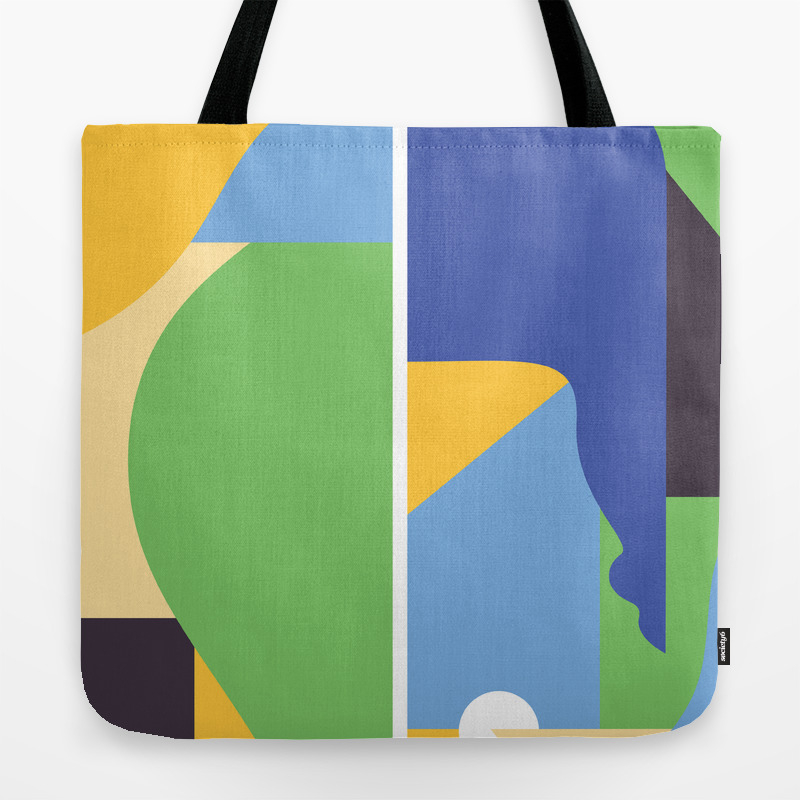 divided tote bag