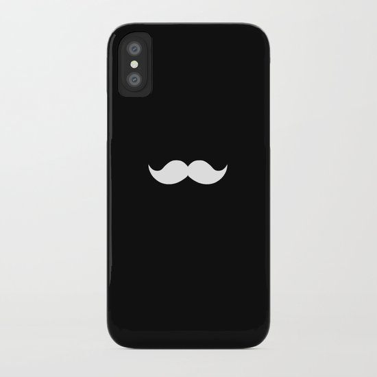 black mustache iPhone Case