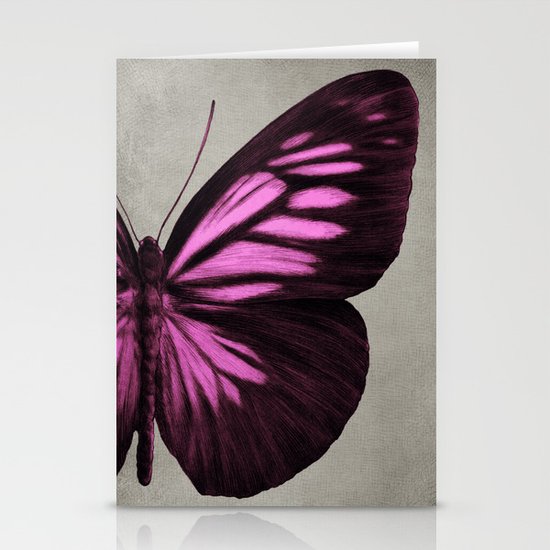 Papillon (Pink) Stationery Cards