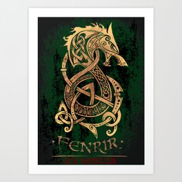 Fenrir: The Monster Wolf of Norse Mythology Art Print