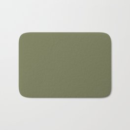 Pine Needle Green Solid Color Pairs With Behr Paint's 2020 Trending Color Secret Meadow S360-6 Bath Mat | Solid, Green, Masculine, Manly, Color, Coolcolors, Sophisticated, Calmingcolors, Plain, Colormatched 