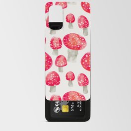 Watercolor Mushrooms Pattern Android Card Case