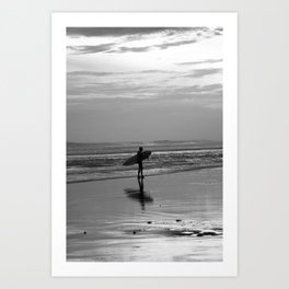 Single Surfer in Santa Teresa Art Print