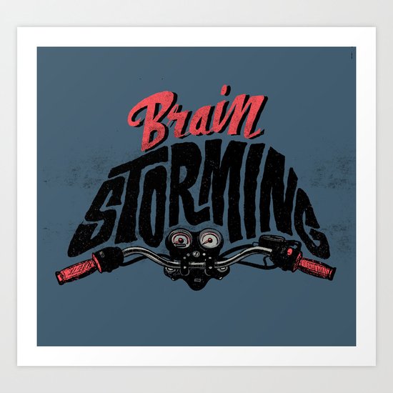 Brainstorming Art Print