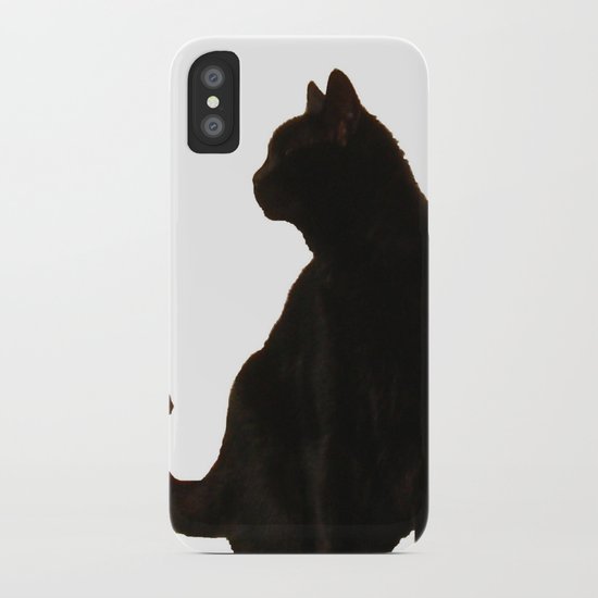 Halloween Black Cat Silhouette iPhone Case
