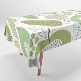 Abstract Peaches and Pears Tablecloth