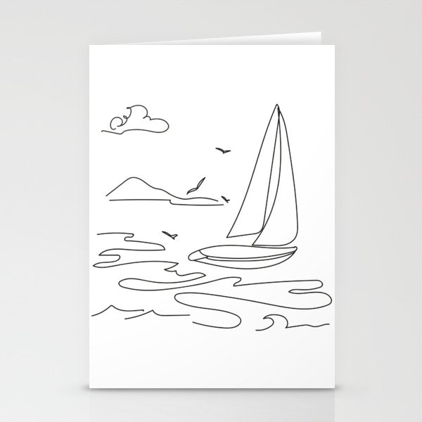 Yacht  Stationery Cards