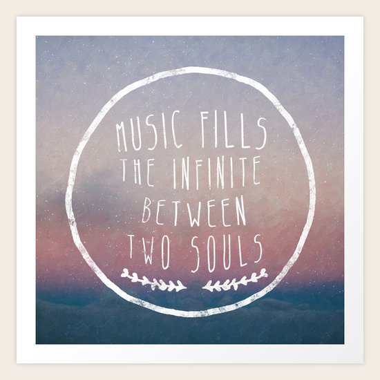 I. Music fills the infinite Art Print