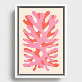 Sea Leaf: Matisse Collage Peach Edition Framed Canvas