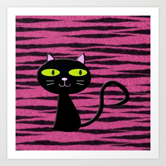 tiger kitty Art Print