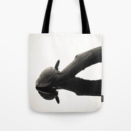 Turtle on The Lake (Black&White) Tote Bag