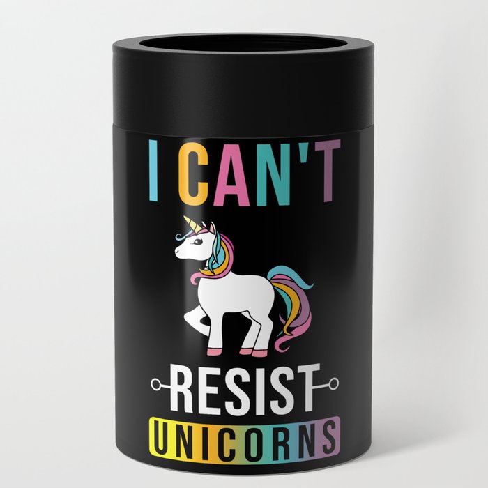 Unicorn Saying Funny Can Cooler