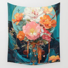 Flower Bouquet Wall Tapestry