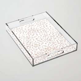 Pebbled Blush Pattern Acrylic Tray