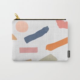 Mix of color shapes happy artwork Carry-All Pouch