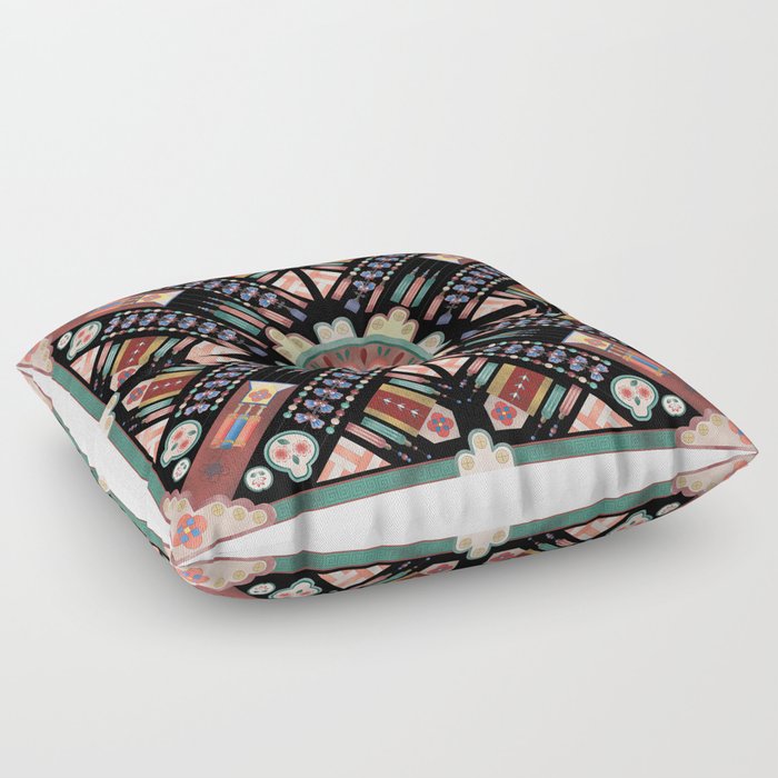 Norigae Korean traditional pattern Floor Pillow by myoji Society6