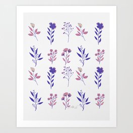 Flower Pattern_25 Art Print
