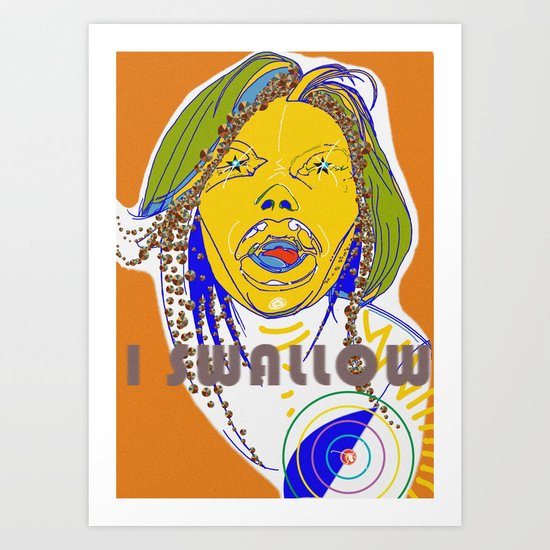 I swallow Art Print
