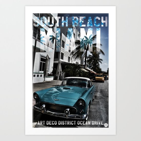 SOUTH BEACH Art Print