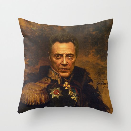 Christopher Walken - replaceface Throw Pillow