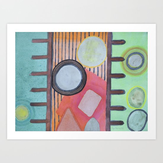 Trapped between two Worlds Art Print