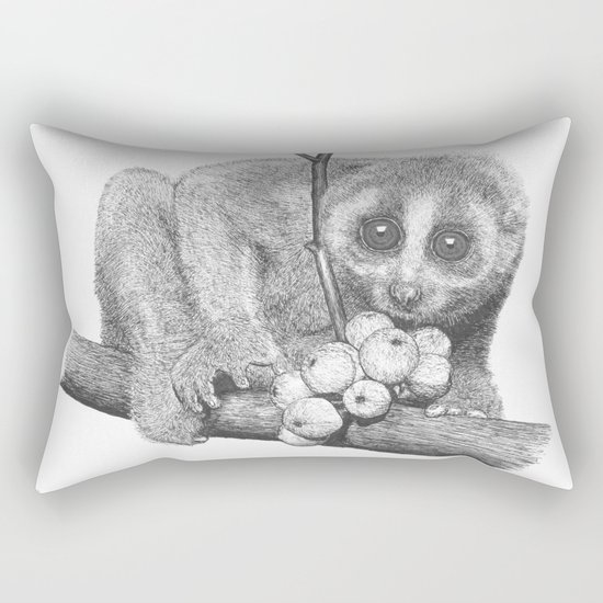 Slow Loris (Kera Duku) Rectangular Pillow