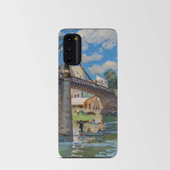 Alfred Sisley - The Bridge at Villeneuve-la-Garenne Android Card Case