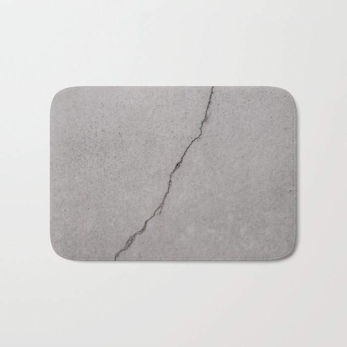 cracked concrete texture - cement stone Bath Mat