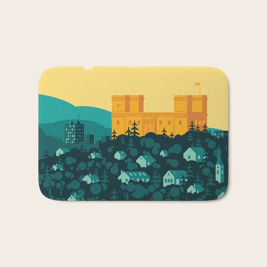 Golden castle Bath Mat