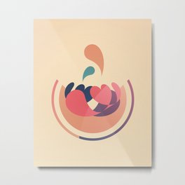 Summer Luv Metal Print | Love, Abstract, Summer, Color, Graphicdesign, Illustration, Digital, Circle, Movement, Geometric 
