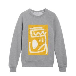 Abstract line art - Faces Kids Crewneck