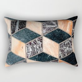 Marble Cubes Rectangular Pillow