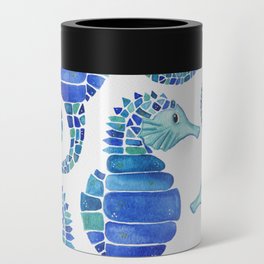 Seahorse - Blue  Can Cooler