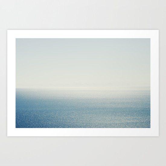 Ocean Horizon Diamonds Art Print