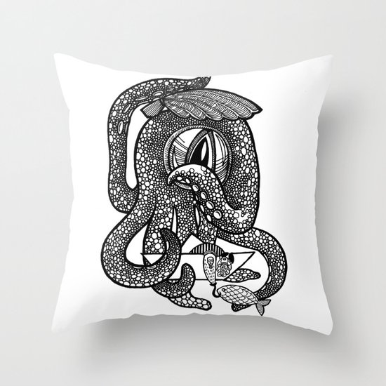 Octopus Throw Pillow