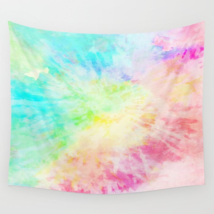 Rainbow tie deals dye tapestry