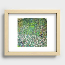 Gustav Klimt - Horticultural Landscape with a Hilltop Recessed Framed Print