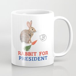 Rabbit for President Coffee Mug