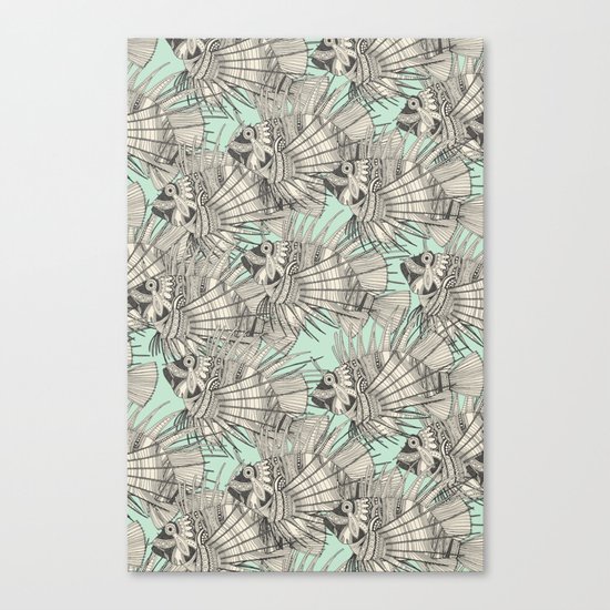 fish mirage mint Canvas Print