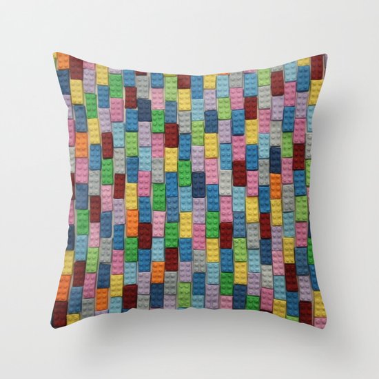 Bricks Throw Pillow