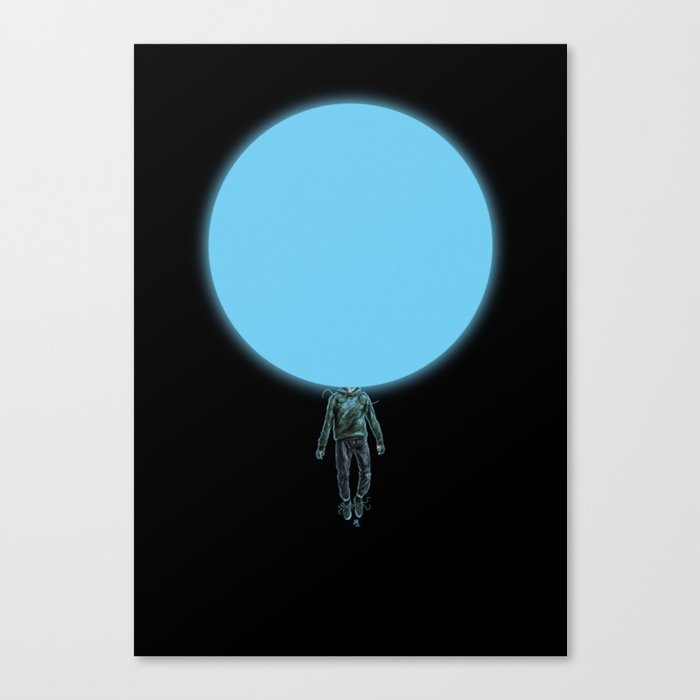 Cosmic Heads - Blue Star Man Canvas Print