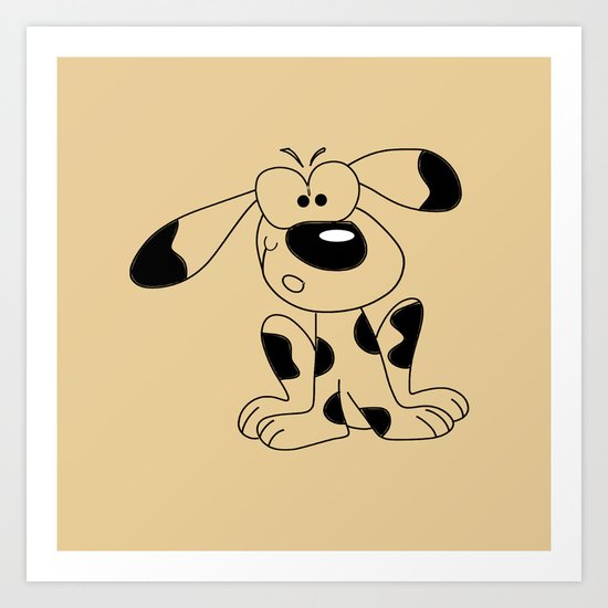 Spot the dog Art Print