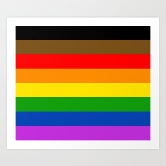 LGBTQ Pride Flag (More Colors More Pride) Art Print by ...