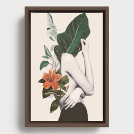 natural beauty-collage 2 Framed Canvas