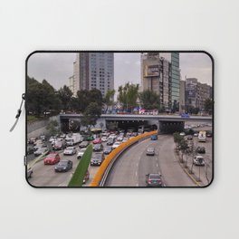 Mexico Photography - Busy Highway Going Through Mexico City Laptop Sleeve