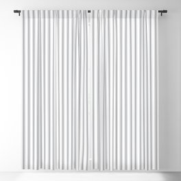 Ultimate Gray Vertical Mattress Ticking Stripe Pattern Blackout Curtain