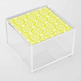 Lime and White Diamond Rectangle Pattern Pairs Coloro 2022 Popular Color Light 050-83-41 Acrylic Box