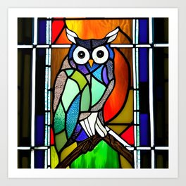 stained glass -06- Art Print