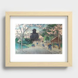 Kamakura, 1916 Woodblock Art Recessed Framed Print